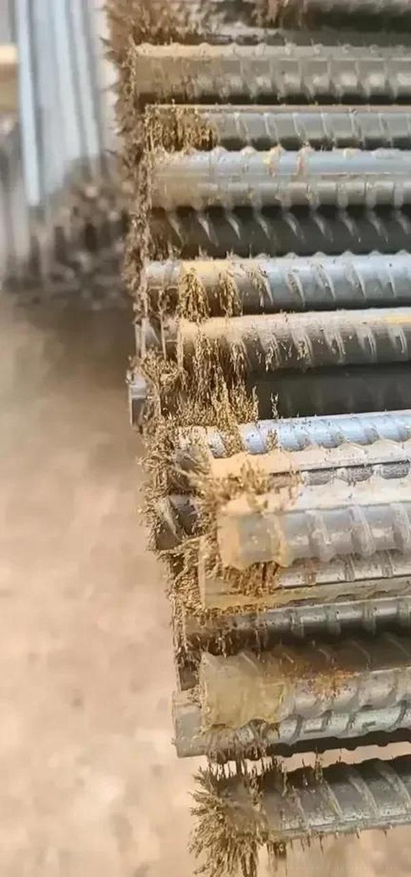 上午,陪工地现场监理一起去施工现场钢筋加工厂进行抽样检验,发现每根